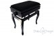 Small Bench for Piano "Toscanini" - Black Velvet