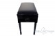 Small Bench for Piano "Carulli" - Real Leather Black