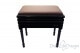 Small Bench for Piano "Carulli" - Real Leather Brown