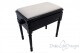 Small Bench for Piano "Carulli" - Gray Velvet