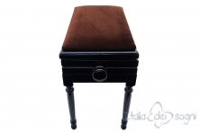 Small Bench for Piano "Carulli" - Brown Velvet