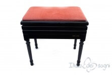 Tamburet de Piano "Carulli" - Velours Rose