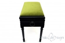 Small Bench for Piano "Carulli" - Green Velvet