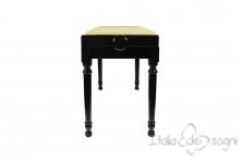 Small Bench for Piano "Pergolesi" - Beige Velvet