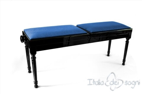 Tamburet de Piano "Pergolesi" - Velours Blue