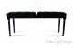 Small Bench for Piano "Pergolesi" - Black Velvet with Buttons