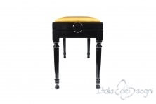 Small Bench for Piano "Pergolesi" - Gold Velvet
