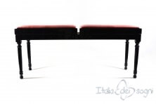 Small Bench for Piano "Pergolesi" - Pink Velvet