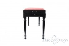 Small Bench for Piano "Pergolesi" - Pink Velvet