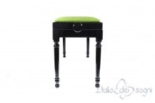 Small Bench for Piano "Pergolesi" - Green Velvet