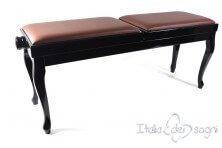 Tamburet de Piano "Clementi" - Veritable Cuir Marron