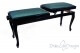 Small Bench for Piano "Clementi" - Light Blue Velvet