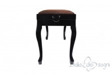 Small Bench for Piano "Clementi" - Brown Velvet