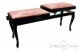 Small Bench for Piano "Clementi" - Pink Velvet