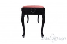 Small Bench for Piano "Clementi" - Pink Velvet