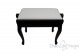 Small Bench for Piano "Vivaldi" - Real Leather White