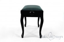 Small Bench for Piano "Vivaldi" - Light Blue Velvet