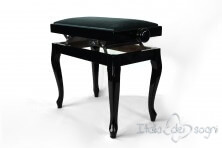 Small Bench for Piano "Vivaldi" - Light Blue Velvet