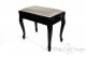 Small Bench for Piano "Vivaldi" - Gray Velvet