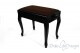 Small Bench for Piano "Vivaldi" - Brown Velvet