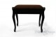 Small Bench for Piano "Vivaldi" - Brown Velvet
