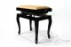 Small Bench for Piano "Vivaldi" - Hazelnut Velvet