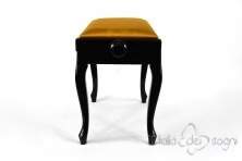 Small Bench for Piano "Vivaldi" - Gold Velvet
