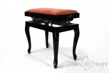 Small Bench for Piano "Vivaldi" - Pink Velvet
