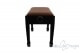 Small Bench for Piano "Fiorentino" - Real Leather Brown