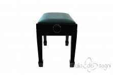 Small Bench for Piano "Fiorentino" - Light Blue Velvet