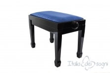 Small Bench for Piano "Fiorentino" - Blue Velvet