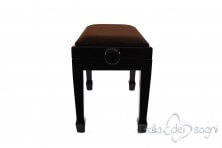 Small Bench for Piano "Fiorentino" - Brown Velvet