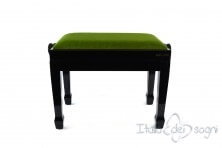 Small Bench for Piano "Fiorentino" - Green Velvet