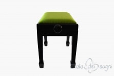 Small Bench for Piano "Fiorentino" - Green Velvet