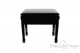 Small Bench for Piano "Flores" - Real Leather White