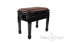 Tamburet de Piano "Flores" - Veritable Cuir Marron