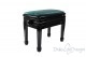 Small Bench for Piano "Flores" - Light Blue Velvet