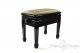 Small Bench for Piano "Flores" - Beige Velvet