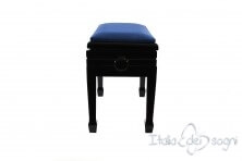 Tamburet de Piano "Flores" - Velours Blue