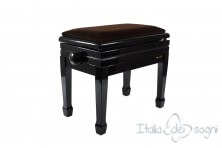 Small Bench for Piano "Flores" - Brown Velvet