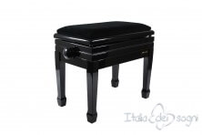 Tamburet de Piano "Flores" - Velours Noir