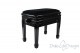 Small Bench for Piano "Flores" - Black Velvet