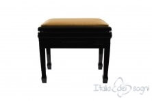 Small Bench for Piano "Flores" - Hazelnut Velvet