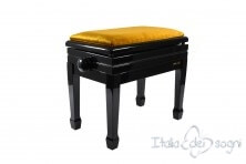 Klavierbank "Flores" - Gold Samt