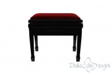 Tamburet de Piano "Flores" - Velours Rouge
