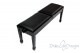 Small Bench for Piano "Casella" - Real Leather Black