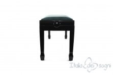 Tamburet de Piano "Casella" - Velours Bleu Clair