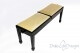 Small Bench for Piano "Casella" - Beige Velvet