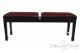 Klavierbank "Casella" - Samt bordeaux