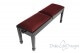 Small Bench for Piano "Casella" - Bordeaux Velvet